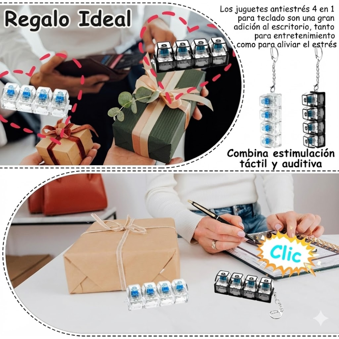 Mini Teclado Mecánico Antiestrés